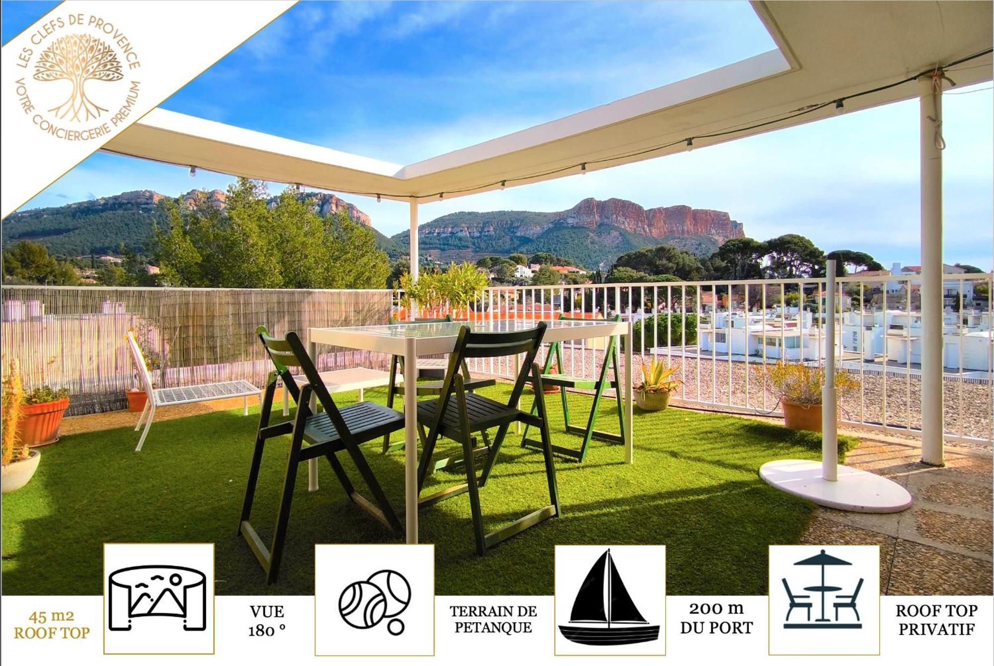 Sunset Garden - Roof Top 45 M2 Vue Mer / Cap Canaille Cassis Exterior foto